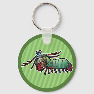 Peacock Mantis Shrimp Keychain