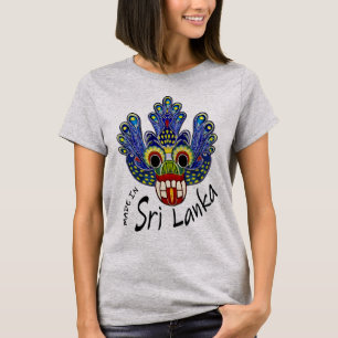 Peacock Mask Sri Lanka T-Shirt