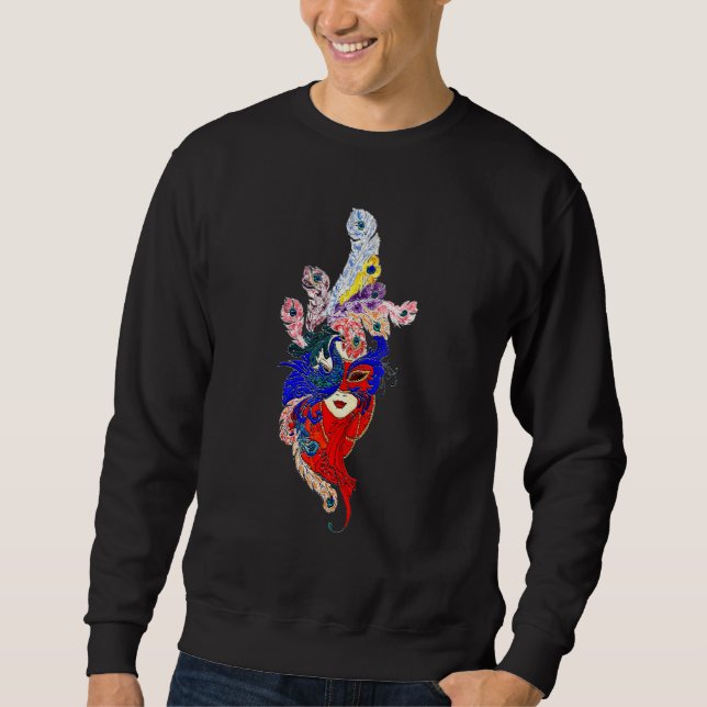 Peacock mask sweatshirt (Front)