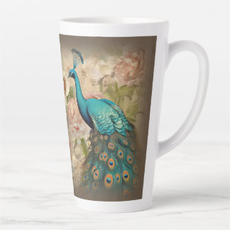 Peacock (matching journal available) latte mug