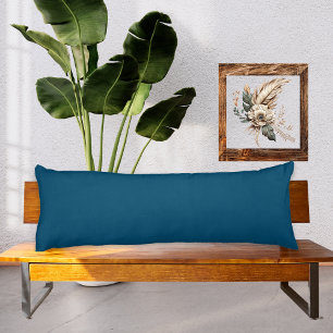 Peacock medium Blue solid colour pillow
