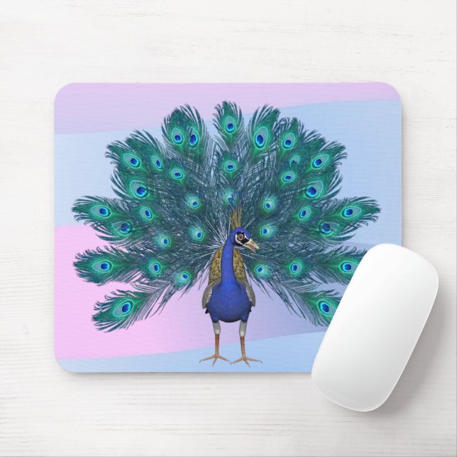 Peacock  Mouse Pad! Mouse Pad (With Mouse)