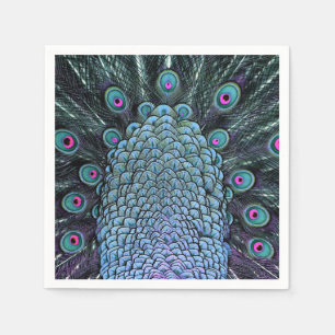 Peacock napkin
