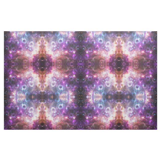 peacock nebula outer space galaxy print fabric (Fat Quarter)