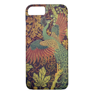 Peacock oakleaf floral Victorian jacquard elegant  Case-Mate iPhone Case