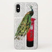 Peacock on Postbox