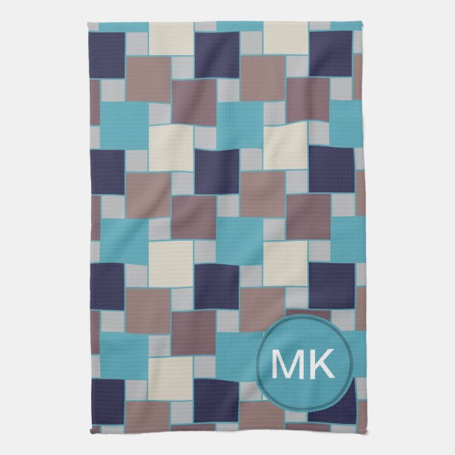 Peacock on the Beach Kitchen Towel (Vertical)