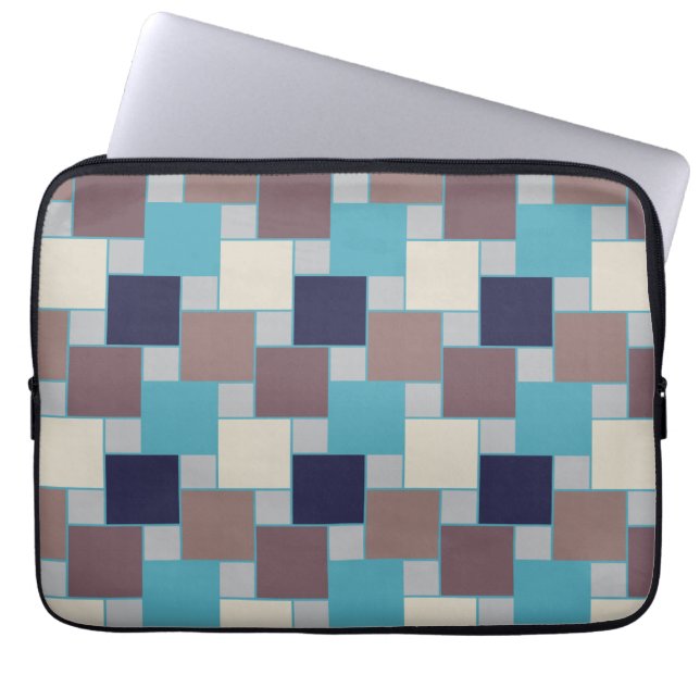 Peacock on the Beach Laptop Sleeve (Front)