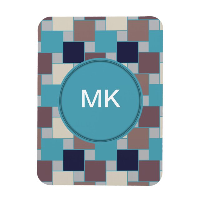 Peacock on the Beach Magnet (Vertical)