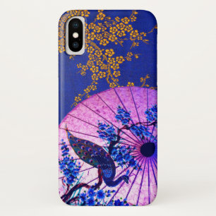 Peacock oriental parasol japanese cherry blossom Case-Mate iPhone case
