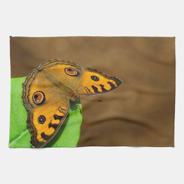 Peacock Pansy Kitchen Towel (Horizontal)