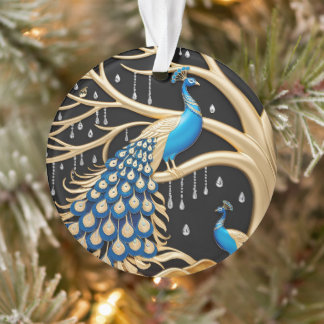 Peacock Paradise Acrylic Ornament