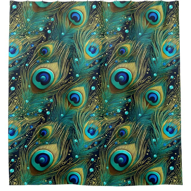 Peacock Passion Throw Pillow (Front)