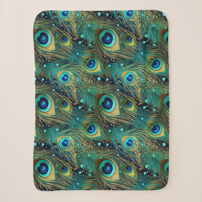 Peacock Passion Throw Pillow (Front)