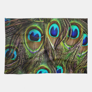peacock pattern kitchen towel