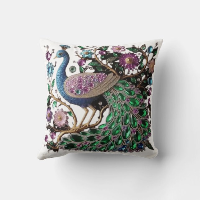 peacock pillow (Back)