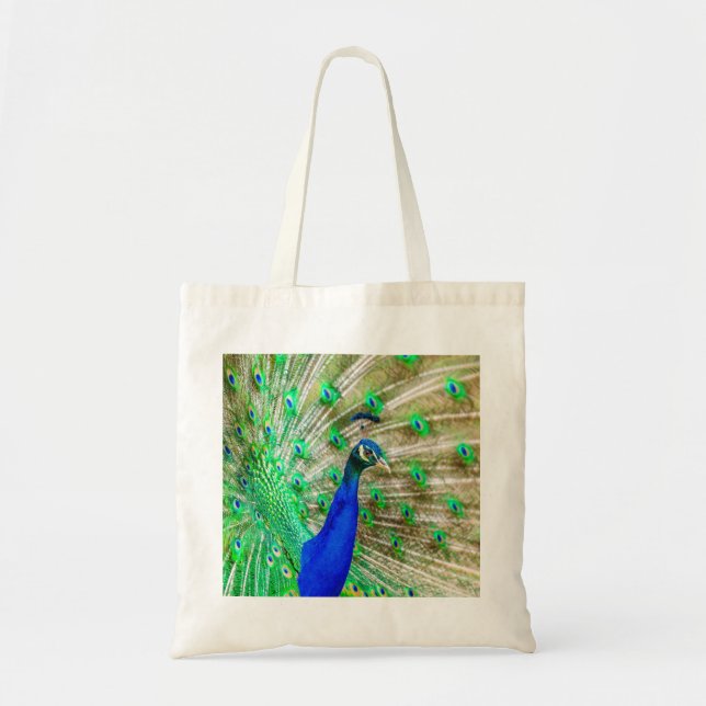 Peacock Plumage Tote Bag (Front)