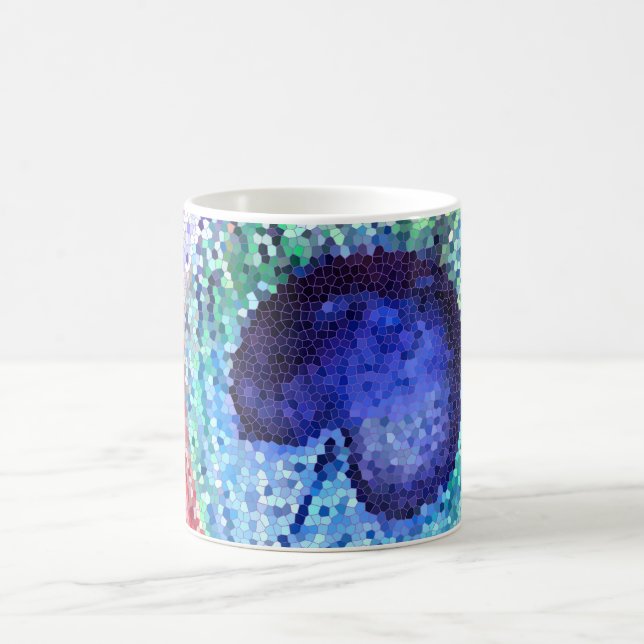 Peacock Plumes Art classique Mug (Centre)