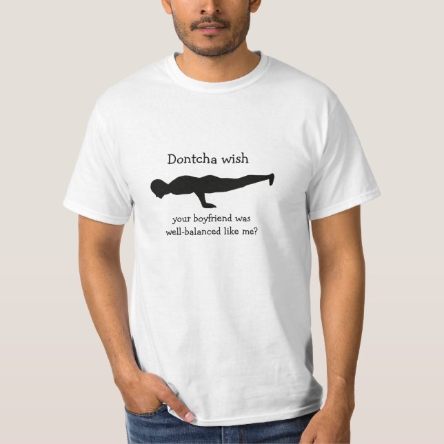 Peacock Pose - Funny Yoga T-Shirt (Front)