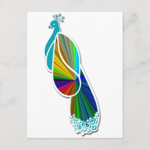 Peacock Postcard