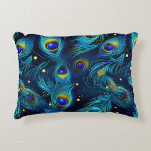 Peacock Pride Accent Pillow