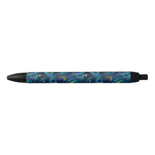 Peacock Pride Black Ink Pen