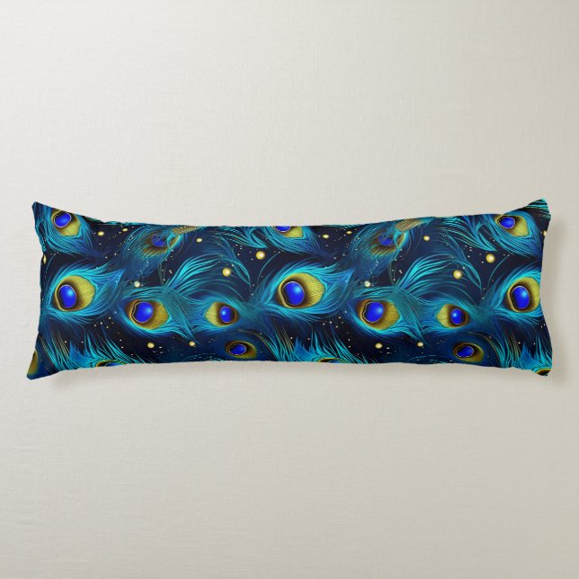 Peacock Pride Body Pillow (Front)