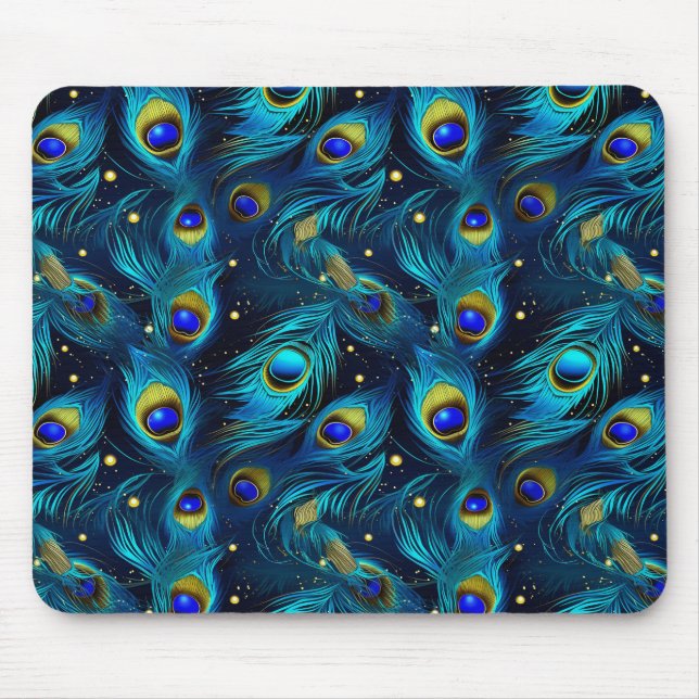 Peacock Pride Mouse Pad (Front)
