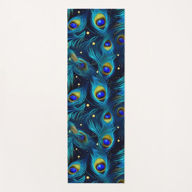 Peacock Pride Yoga Mat (Front)