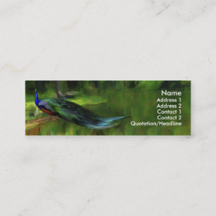 Peacock profile / business card