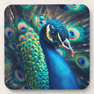 Peacock Profile Coaster