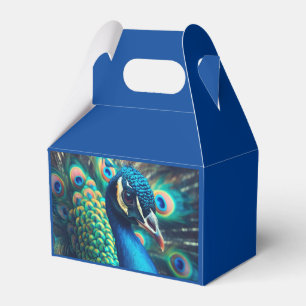 Peacock Profile Favor Box