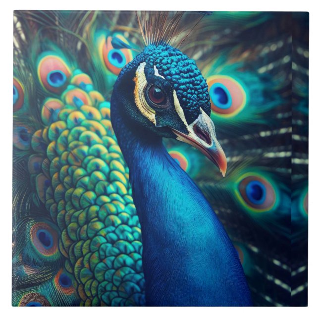 Peacock Profile Tile (Front)
