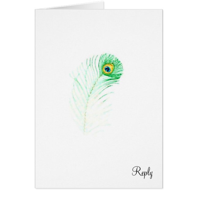Peacock - Reply Card (Front)