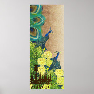 Peacock Roaring 20's Wedding Poster