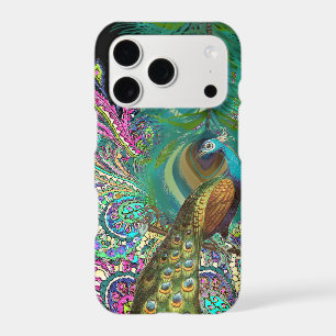Peacock rose Aqua violet or Art déco