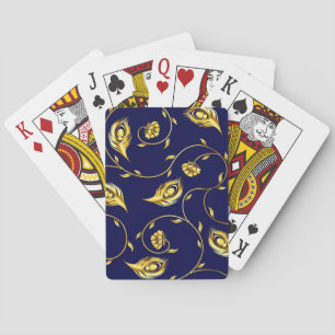 Peacock Sari Pattern Playing Cards