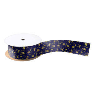 Peacock Sari Pattern Satin Ribbon