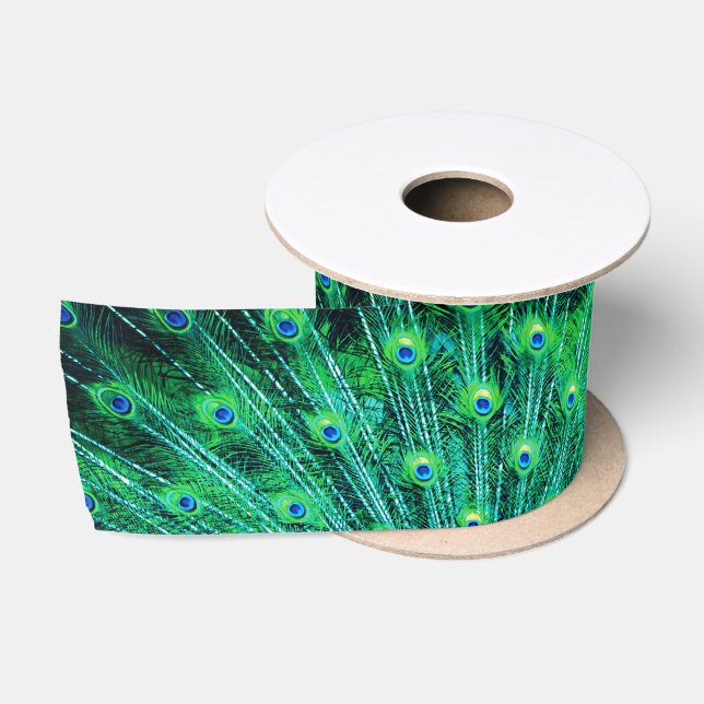Peacock Satin Ribbon (Spool)