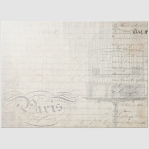 Peacock Script Companion Decoupage Paper