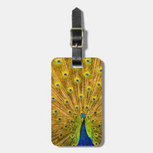 Peacock, Silver Falls, Kauai, Hawaii Luggage Tag