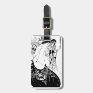 Peacock Skirt Beardsley Art Nouveau Luggage Tag