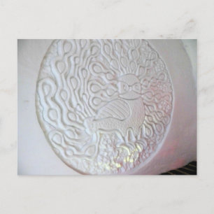 Peacock Snow Sculpture, Hotel de Glace, Quebec Postcard