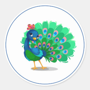 Peacock Stickers