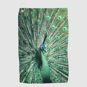 Peacock Strut Golf Towel