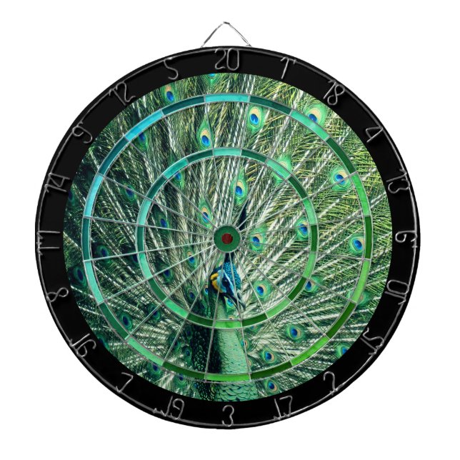 Peacock Strut Regulation Dartboard (Front)