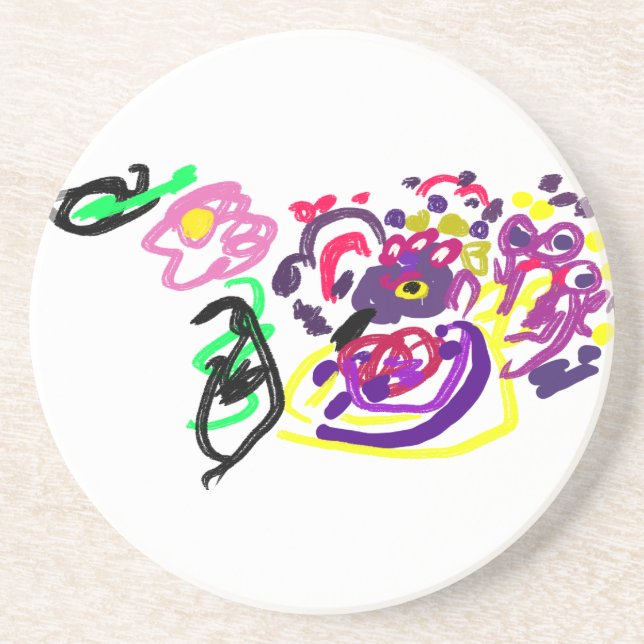 Peacock style  coaster (Front)