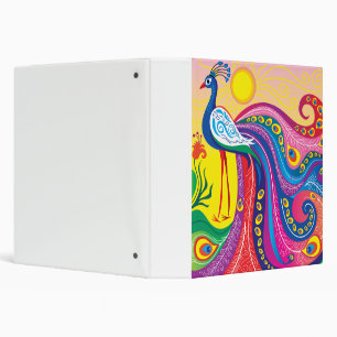 Peacock Sunrise Binder