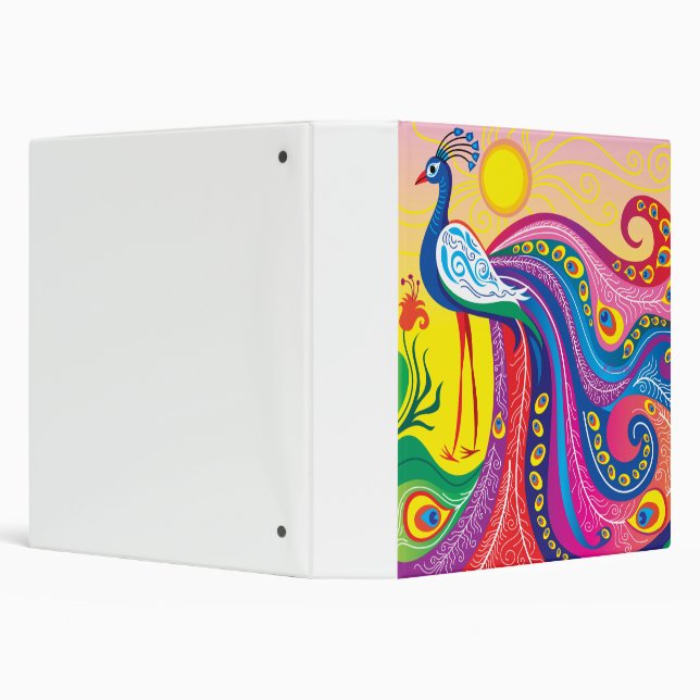 Peacock Sunrise Binder (Background)