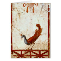 Peacock sur Fresco Ancienne peinture romaine antiq